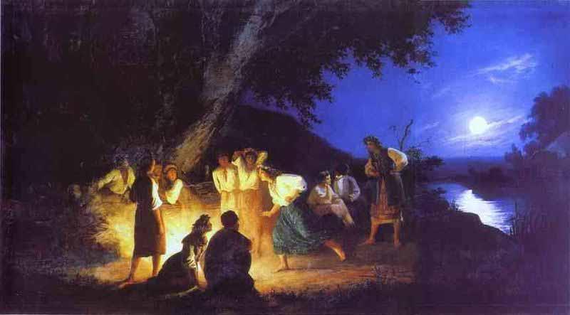 Henryk Siemiradzki Night on the eve of Ivan Kupala Sweden oil painting art